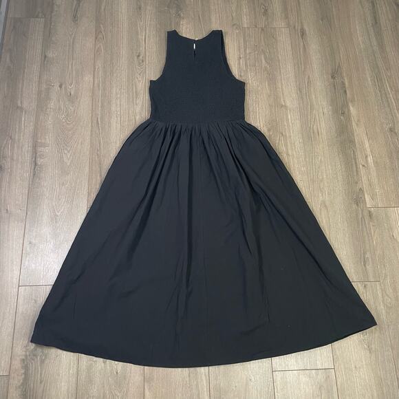 Madewell The Melody Smocked Cotton Trendy Tank Midi Dress US Women's XS New - Picture 4 of 7